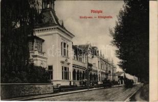 1912 Pöstyén, Piestany; Király sor, Dr. Weisz villa. Kaisler Ede kiadása / Königszeile / street, villas