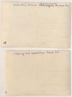 Tátra, Magas-Tátra, Vysoké Tatry - 8 db RÉGI fotós képeslap egy sorozatból: szánkóverseny, téli spor...