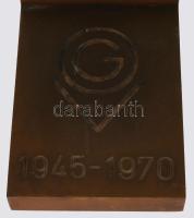 1970 Szabadság-szobor figurával díszített asztaldísz, 12x11 cm