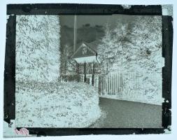 Borszék, Borsec; fürdő, villák. A képeslap eredeti negatív kliséje! / spa, villas. Original photo cliché (stereotype) of the postcard!