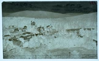 Borszék, Borsec; fürdő, villák. A képeslap eredeti negatív kliséje! / spa, villas. Original photo cliché (stereotype) of the postcard!