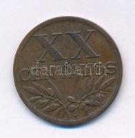 Portugália 1945. 20c / XX bronz T:XF
Portugal 1945. Centavos / XX Centavos bronze C:XF
Krause KM#5...