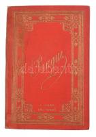 cca 1900 Prága, leporelló 20 db keményhátú fotóval, aranyozott egészvászon-borítóval, a borítón és gerincen kisebb ázásnyomokkal, egyenként: 11x16,5 cm