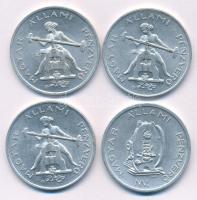 1948. "Magyar Állami Pénzverő / Budapest Nemzetközi Vásár" Al emlékérem (3db, 32,5mm) + 19...