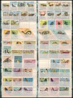 Portugál gyarmatok 62 klf állat motívum bélyeg, köztük teljes sor is