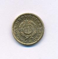 1970 k. 1Ft mini pénz "Kádár címer" kapszulában (technológiai hibás veret: enyhén félrever...