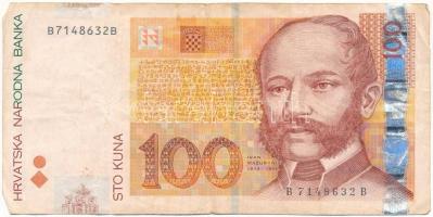 Horvátország 2012. 100K "B7148632B" T:F Croatia 2012. 100 Kuna "B7148632B" C:F Krause P#41