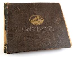 12 db vegyes magyar és külföldi bakelit lemez, "His Master's Voice" albumban, az albu...