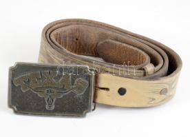 Texas csatos bőr öv