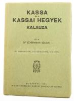 Schermann Szilárd: Kassa és a kassai hegyek kalauza. Két térképvázlattal, egy panorámaképpel és 63 képpel. Bp., 1944., Magyarországi Kárpát Egyesület, (Légrády-ny.), 352 p.+1 (kihajtható panorámakép) t. + 2 (térképek, Kassa belterülete, 15x18 cm; Kassai hegyek utvonalvázlata, 42x55 cm) t. A 321. és 352. oldalak között fekete-fehér fotókkal illusztrált. Kiadói papírkötés, fakó gerinccel, egyébként jó állapotban.