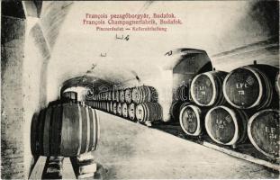 Budapest XXII. Budafok, Francois pezsgőgyár, pince részlet, belső