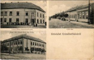 Budapest XX. Pestszenterzsébet, Pesterzsébet, Erzsébetfalva; Gyár utca, magyar királyi állami elemi ...