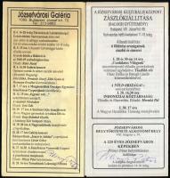 4 db Józsefvárosi Galéria meghívó/prospektus, mindegyiken Pilinyi Péter helytörténész, író aláírásáv...