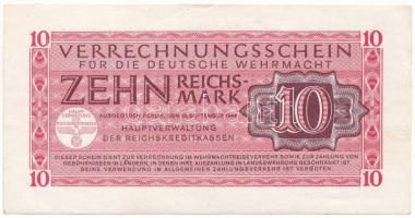 Német Harmadik Birodalom / Deutsche Wehrmacht 1944. 10M T:F szép papír German Third Reich / Deutsche Wehrmacht 1944. 10 Reichsmark C:F fine paper Krause M40