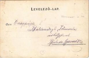 1902 Budapest, Szilassy villa, Morze-jelű üzenettel. photo