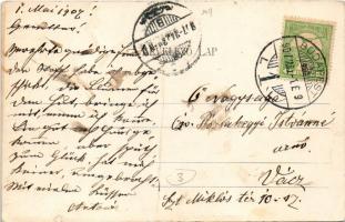 1907 Budapest XII. Zugliget, Disznófő vendéglő, étterem kerthelyisége pincérekkel és vendégekkel. Di...