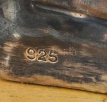 Jeruzsálemi emléktárgy 925-ös ezüst (Ag) borítással, talapzattal 18x8 cm