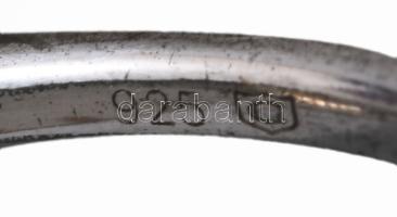 Ezüst (Ag) gyűrű kövekkel, m: 55, bruttó 2g