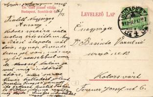 1912 Budapest XI. Dr. Gáll József villája. Somlói út 9. Sík felvétele