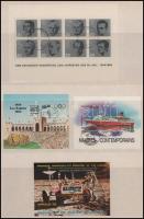 31 klf blokk és kisív jó motívumokkal, 3 db nagyalakú berakólapon