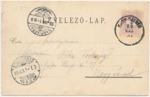 1899 Nagyszeben, Hermannstadt, Sibiu; Brukenthal palota, Római katolikus plébániatemplom, Brukenthal...