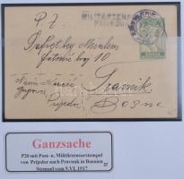 Bosznia-Hercegovina 1890-1906 14 db díjjegyes levelezőlap + 12 db levél leírással, KABE csavaros albumban, tokkal (~100.000)