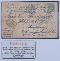 Bosznia-Hercegovina 1890-1906 14 db díjjegyes levelezőlap + 12 db levél leírással, KABE csavaros alb...