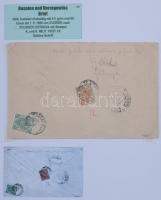 Bosznia-Hercegovina 1890-1906 14 db díjjegyes levelezőlap + 12 db levél leírással, KABE csavaros alb...