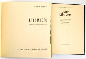 2 órás könyv: Simon Fleet: Uhren. Frankfurt, é.n. Ariel. Kiadói vászon-kötés, papír védőborítóval + ...