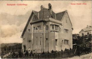 1912 Budapest XI. Gellérthegy, Balogh Elemér villája (Ménesi út 35.?)