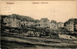 1918 Budapest XI. Lágymányos, villa részletek. Taussig 58. 1917/21. (EK)
