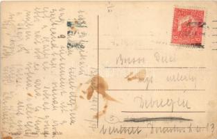 1918 Budapest XI. Lágymányos, villa részletek. Taussig 58. 1917/21. (EK)