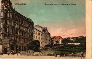 1911 Budapest XI. Kemenes utca, Gellért kávéház. A Gellért Szálló és fürdő még nem épült meg. Fellne...