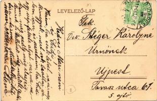 1911 Budapest XI. Kemenes utca, Gellért kávéház. A Gellért Szálló és fürdő még nem épült meg. Fellne...