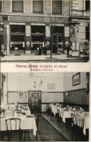 Budapest VIII. Potzmann Mátyás vendéglője és étterme, belső. Üllői út 6