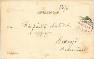 1910 Budapest V. Károly körút, Dohány utcai zsinagóga, villamosok, Dreher Antal sörfőzdéjének városi...