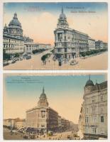Budapest VI. Andrássy út - 2 db RÉGI város képeslap: Váci körút és Vilmos császár út, Andrássy út, v...