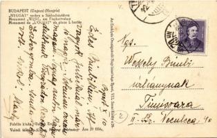 1935 Budapest V. Szabadság tér, Irredenta szoborcsoport, Nyugat szobra. Kiadja az Ereklyés Országzás...