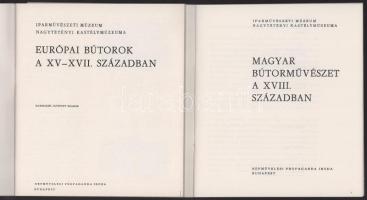 2 db - Európai bútorok a XV-XVII. században. 1982. + Magyar bútorművészet a XVIII. században. Nagyté...