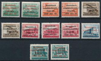 1956 10 db Sopron bélyeg (25.000)