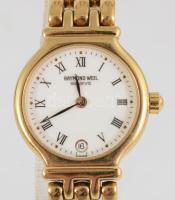 Raymond Weil 18K aranyozott óra, kvarc, működik, jelzett, napkijelzéssel, d: 20mm