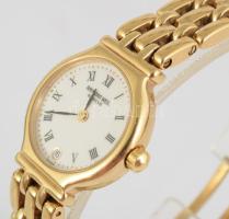 Raymond Weil 18K aranyozott óra, kvarc, működik, jelzett, napkijelzéssel, d: 20mm