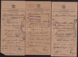 Steiner Oszkár "Szent László" gyógyszertára Budapest receptboríték + 6 db recept