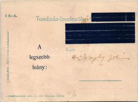 Újévet kíván a malacbanda. Tombola-levelezőlap I b-1. / New Year greeting, music band, lottery ticke...