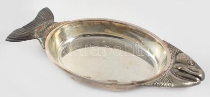 Teghini Firenze ezüstözött halsütő, jelzett, 48x23 cm