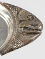 Teghini Firenze ezüstözött halsütő, jelzett, 48x23 cm