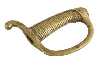 cca 19. sz. vége, Francia kard markolat, jelzett, h: 16 cm