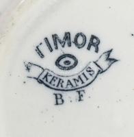 Boch "Timor" csésze alátéttel, jelzett, restaurált, d: 13 cm