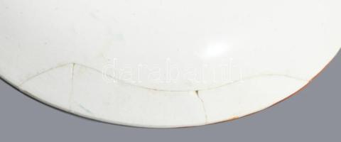 Boch "Timor" csésze alátéttel, jelzett, restaurált, d: 13 cm