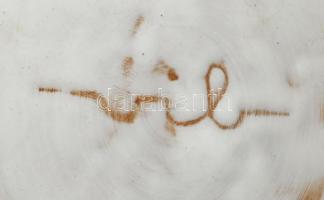 B. Várdeák Ildikó (1929? 2013): Nagy kaspó. Kézzel festett, jelzett, hibátlan d: 25 cm, m. 21 cm